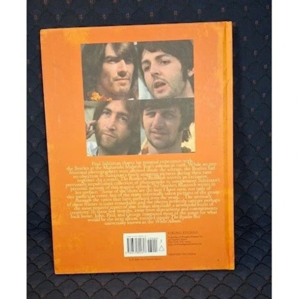Beatles in Rishikesh signed Paul Saltzman Hardcover Book 1st Ed 2000 Autograph